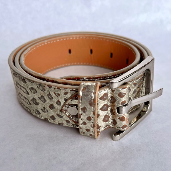 ✨FLASH SALE✨DONALD PLINER METALLIC ANIMAL PRINT BELT - Picture 5 of 5